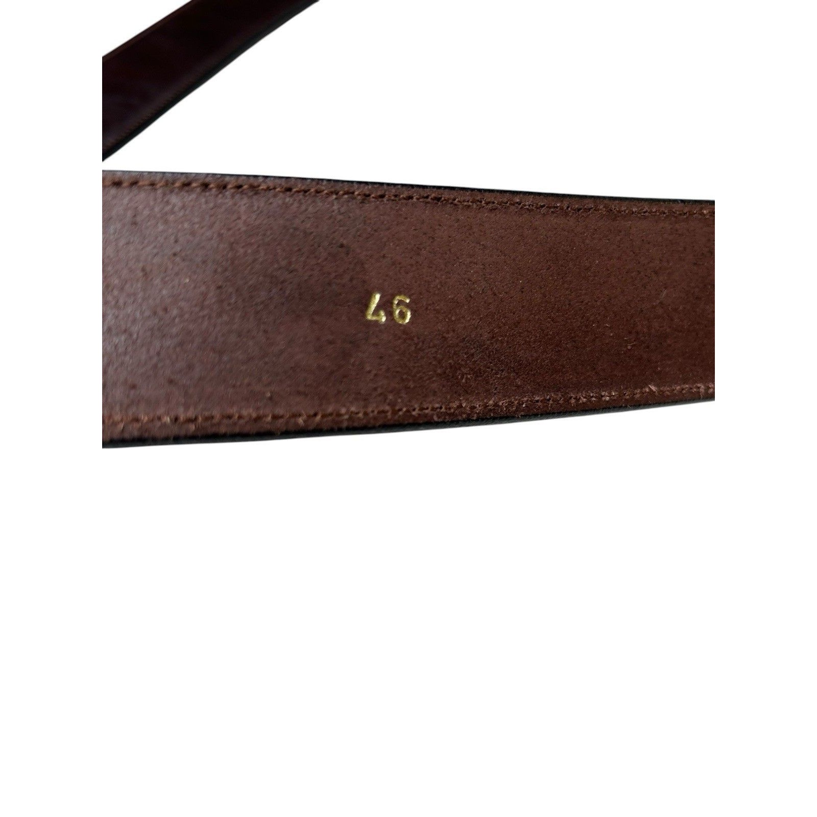 Hanks Belts The Canyon Men’s 46 Genuine Full Grain English Bridle Leather Brown — image 8 of 8